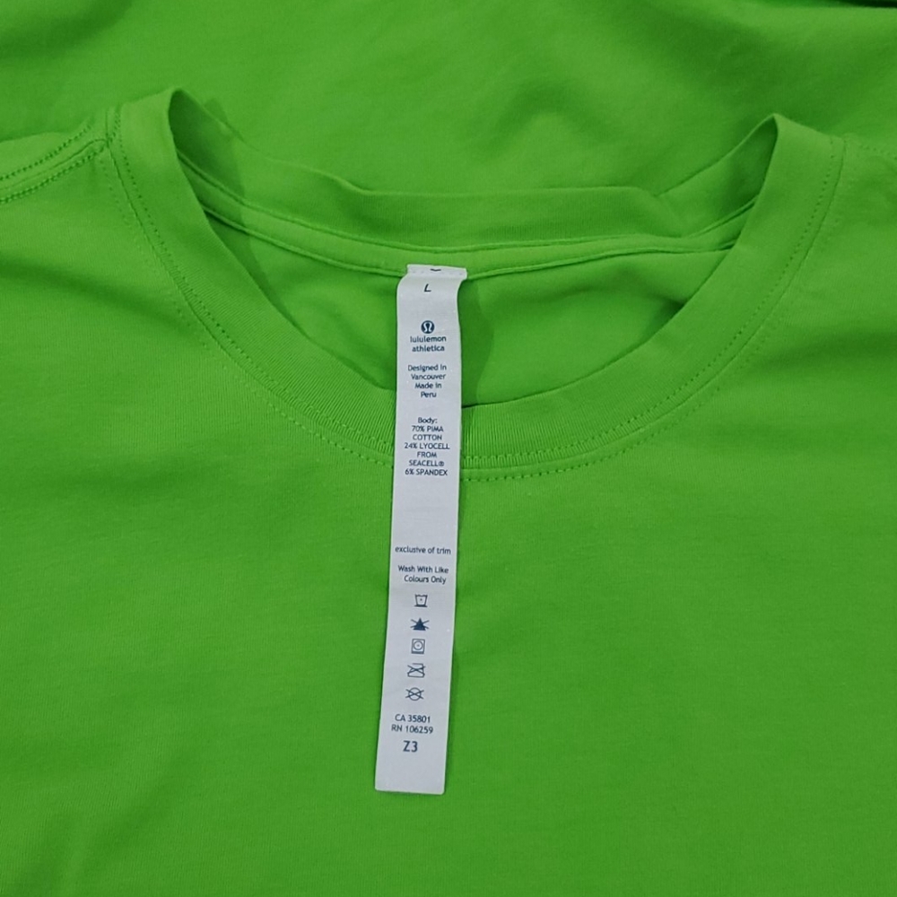 Lululemon green t-shirt men size L - Picture 5 of 5